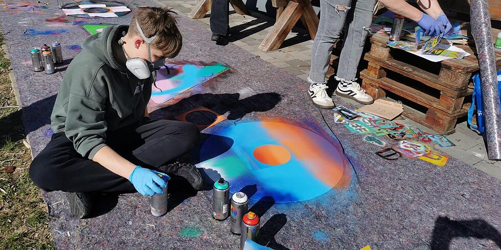 Graffiti-Workshop beim Osterfez