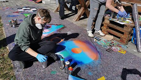 Graffiti-Workshop beim Osterfez