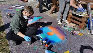 Graffiti-Workshop beim Osterfez