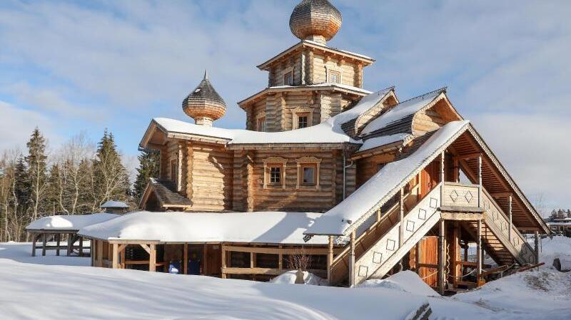 Russischer Winter in Sachsen