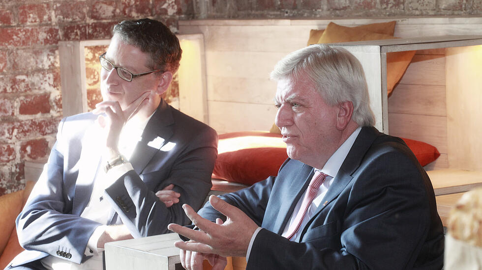 Bouffier vs. Schäfer-Gümbel: Die Bilder zum großen Streitgespräch