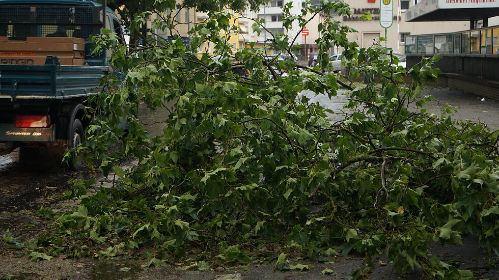 So sah es nach dem Unwetter in Gießen aus