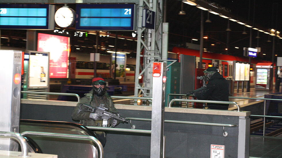 Chronologie: Die Anti-Terrorübung am Frankfurter Hauptbahnhof