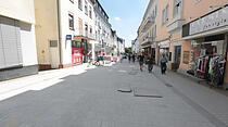 Impressionen der neugestalteten Fußgängerzone Bad Nauheim