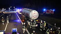 Tanklaster-Unfall auf A5