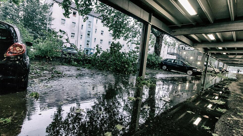 Impressionen aus Gießen nach dem Unwetter