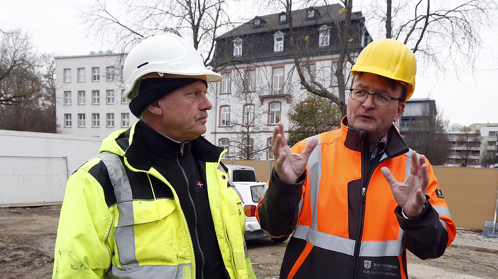 Abrissarbeiten der Therme Bad Nauheim
