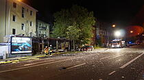 Trümmer in der Licher Straße