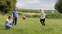 Eine Runde Fußballgolf in Wölfersheim