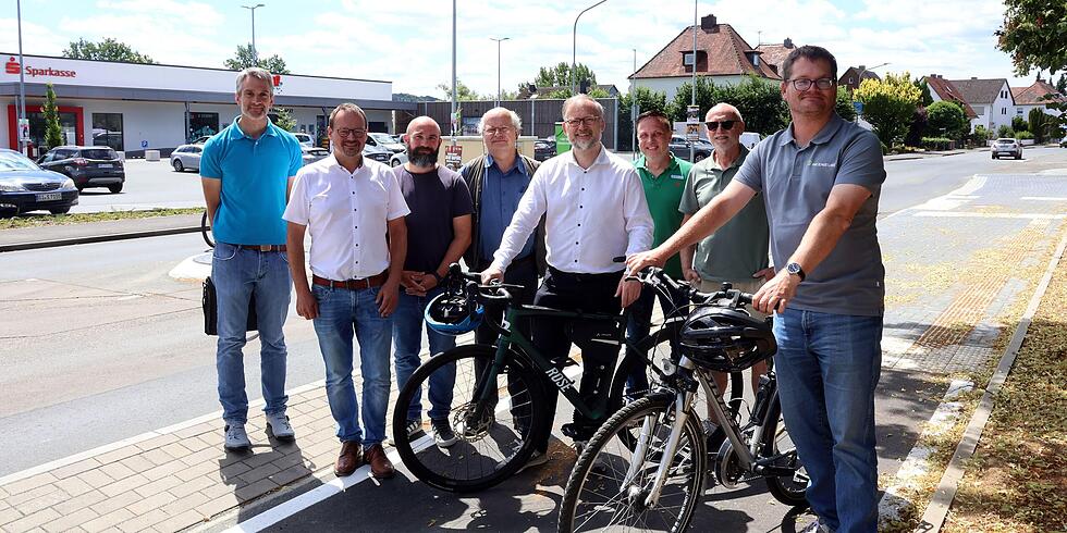 Radweg zwischen Gisselberg  und Niederweimar verbessert