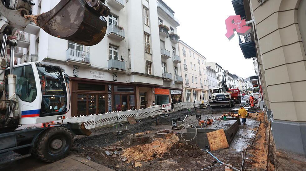 Impressionen der neugestalteten Fußgängerzone Bad Nauheim