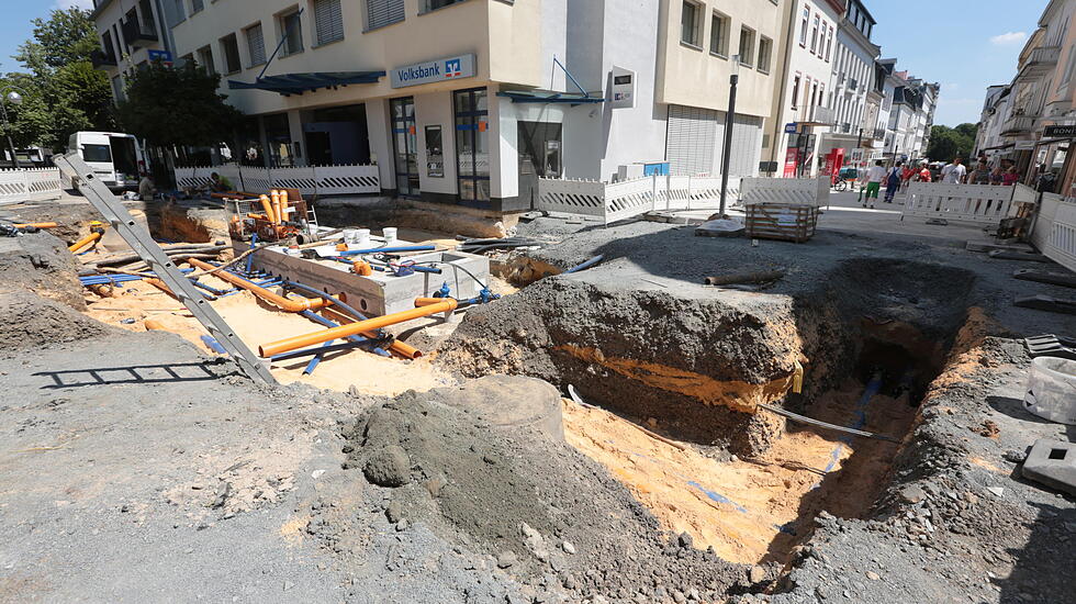 Impressionen der neugestalteten Fußgängerzone Bad Nauheim