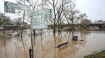 Hochwasser in Gießen am 4. Januar (Foto: Schepp)