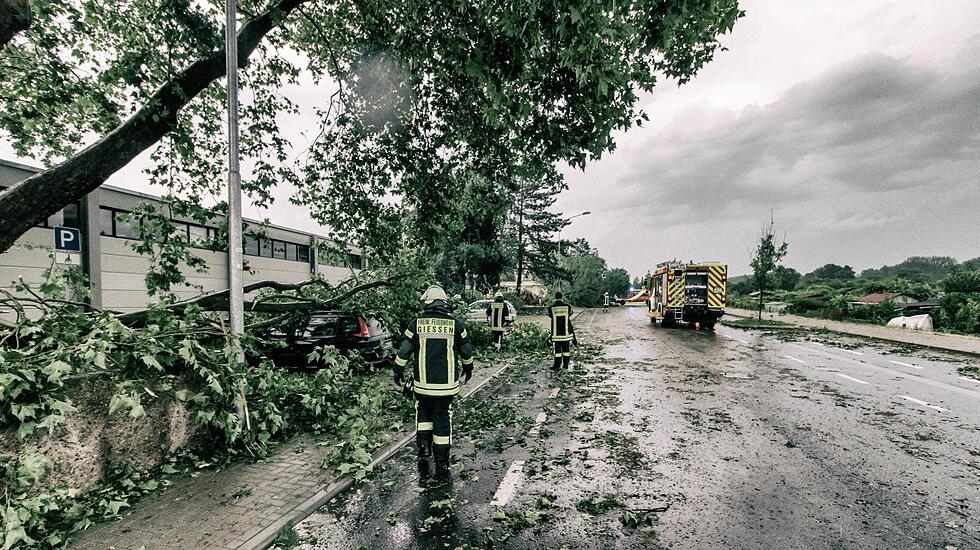 Impressionen aus Gießen nach dem Unwetter