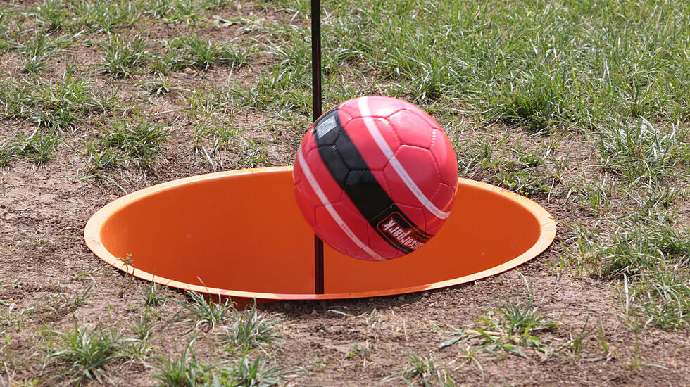 Eine Runde Fußballgolf in Wölfersheim