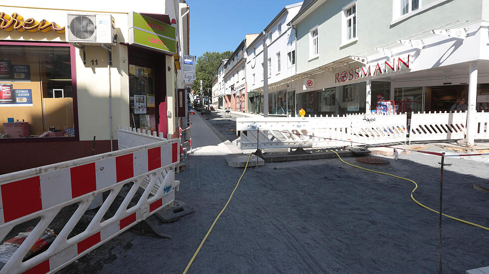 Impressionen der neugestalteten Fußgängerzone Bad Nauheim
