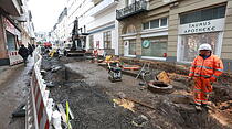Impressionen der neugestalteten Fußgängerzone Bad Nauheim