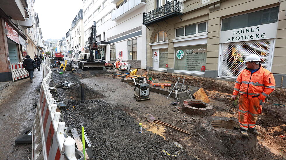 Impressionen der neugestalteten Fußgängerzone Bad Nauheim