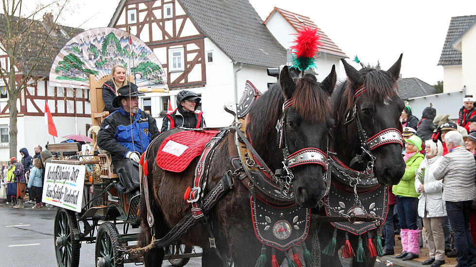 Bunter und themenreicher Fastnachtsumzug in Heuchelheim