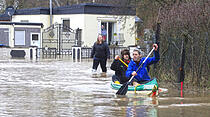 Hochwasser in Gießen am 4. Januar (Foto: Schepp)