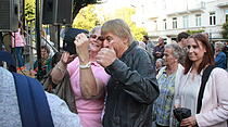 Die Amigos auf dem Bad Nauheimer Aliceplatz