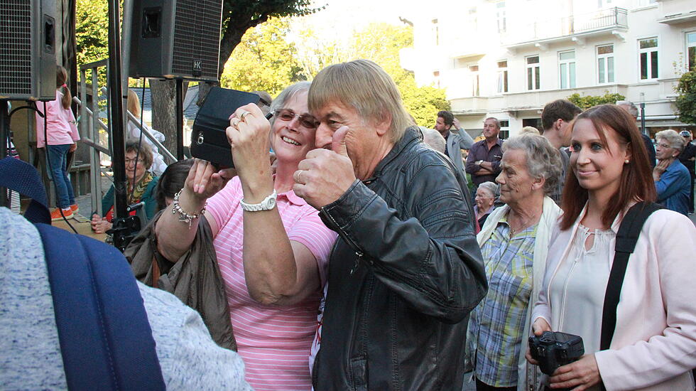 Die Amigos auf dem Bad Nauheimer Aliceplatz