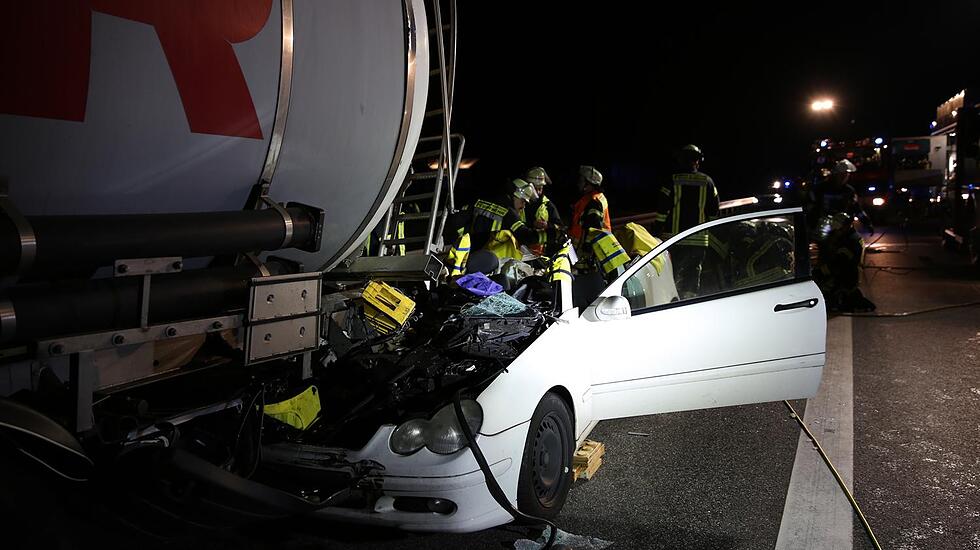 Tanklaster-Unfall auf A5