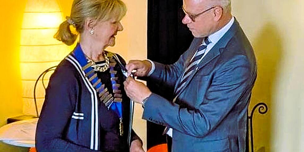 &Uuml;bergabe des Pr&auml;sidentenamts  von Thomas Hilberg an Elke Kaiser