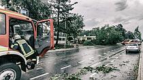 Impressionen aus Gießen nach dem Unwetter