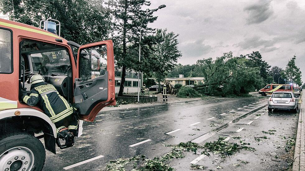 Impressionen aus Gießen nach dem Unwetter