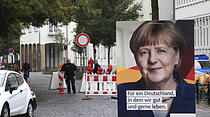 Großer Wahlkampftag in Gießen: Merkel-Besuch und NPD-Kundgebung