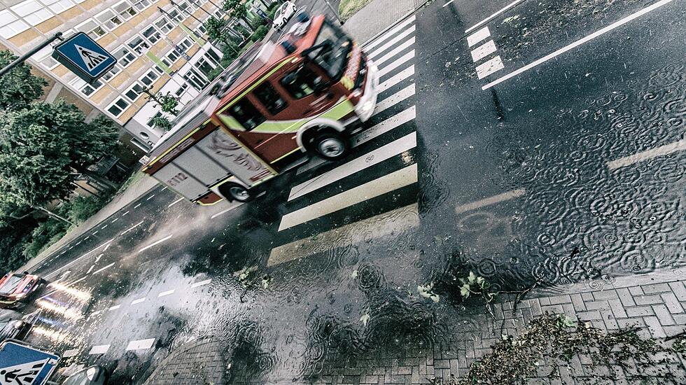 Impressionen aus Gießen nach dem Unwetter
