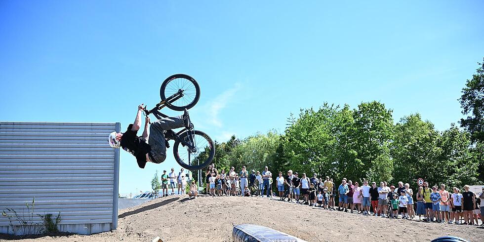 Pumptrack-Anlage in Steinbach er&ouml;ffnet