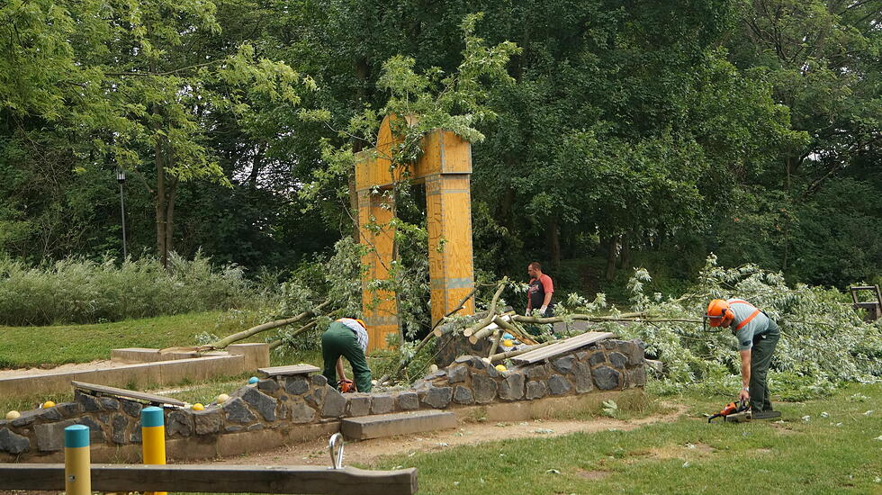 So sah es nach dem Unwetter in Gießen aus