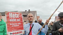 Protest gegen Alexander Gauland in Altenstadt