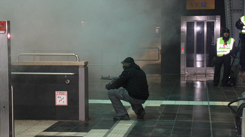 Chronologie: Die Anti-Terrorübung am Frankfurter Hauptbahnhof