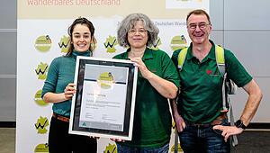 Lahnwanderweg zum f&uuml;nften Mal  als Qualit&auml;tsweg zertifiziert