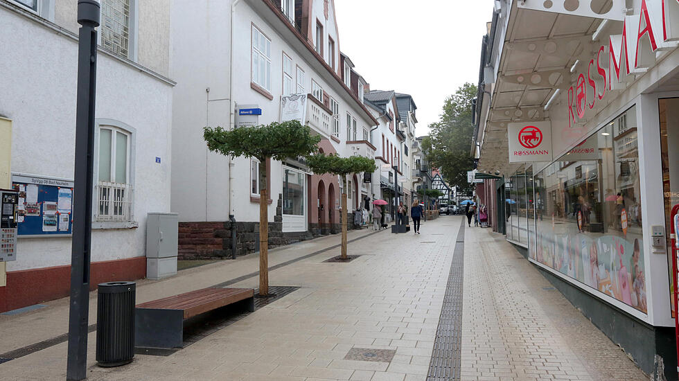 Impressionen der neugestalteten Fußgängerzone Bad Nauheim