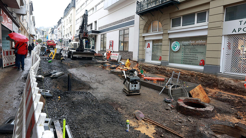 Impressionen der neugestalteten Fußgängerzone Bad Nauheim