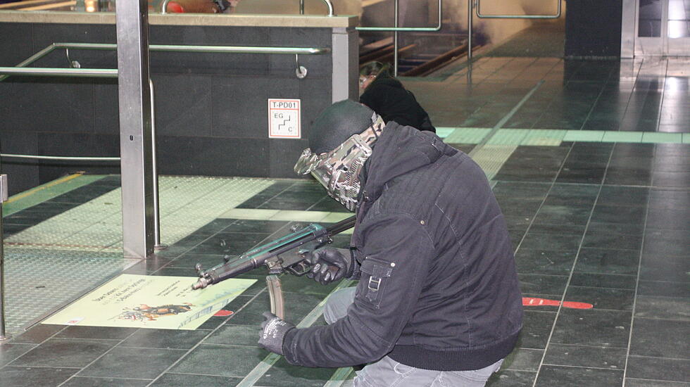 Chronologie: Die Anti-Terrorübung am Frankfurter Hauptbahnhof