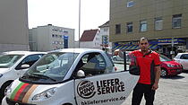 Der Test des Burger-King-Lieferservice in Bildern