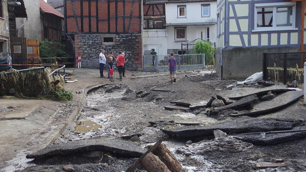Flut in Nidda