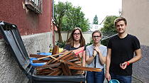 Trümmer in der Licher Straße