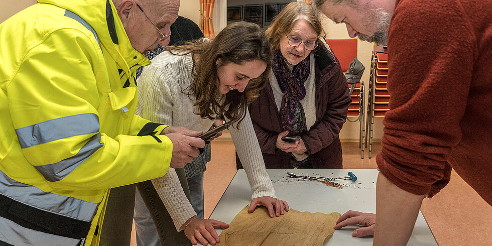 Fund von 1846 in Beuerner Kirche