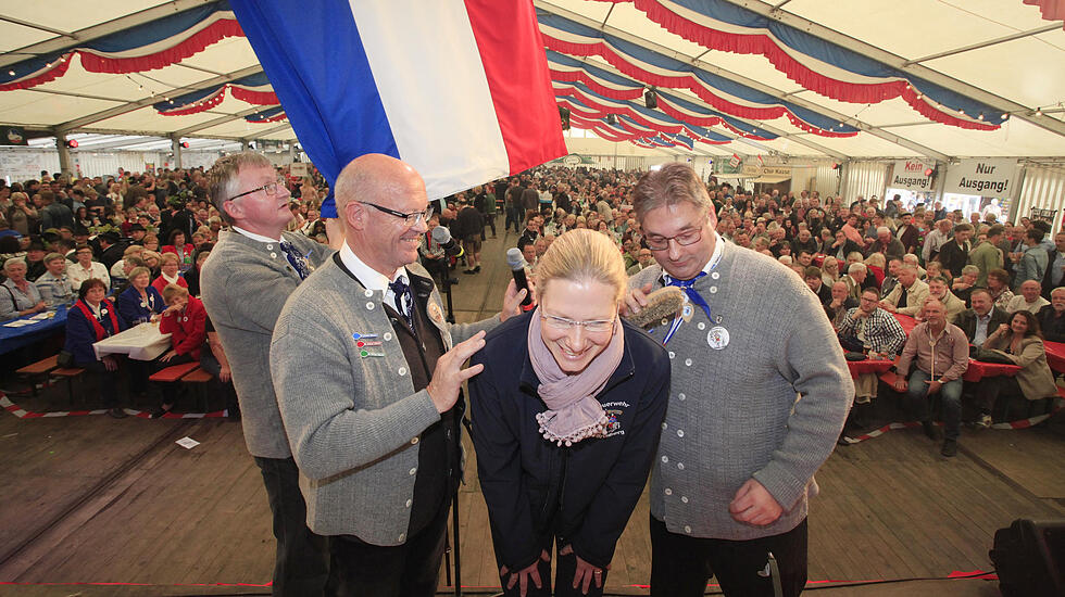Wurzelbürger-Bürsterei beim Galusmarkt Grünberg 2017