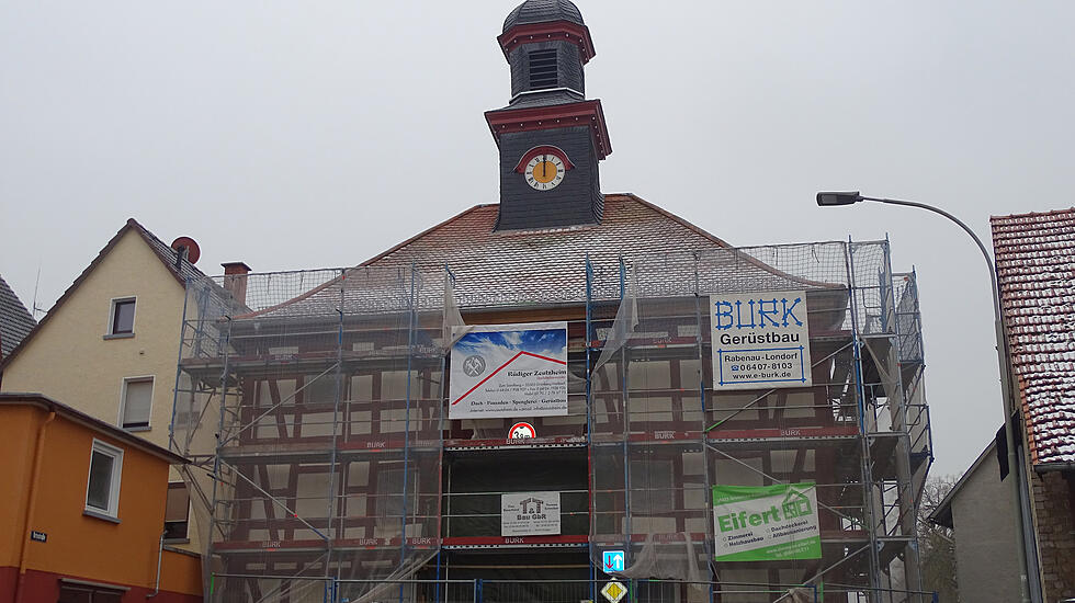 Ober-­Bessingen: Sanierung der Pforte in der Ortsstraße. Bauherr: Stadt Lich, Baubeginn: April 2017, Fertigstellung: voraussichtlich Herbst 2018, Baukosten: 800 000 Euro