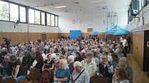 Protest gegen Alexander Gauland in Altenstadt