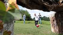Eine Runde Fußballgolf in Wölfersheim