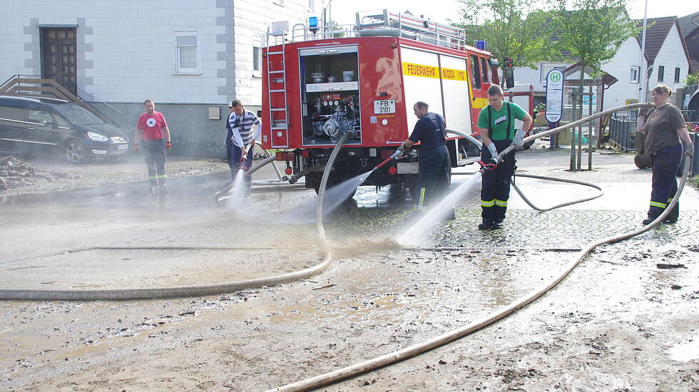 Flut in Nidda