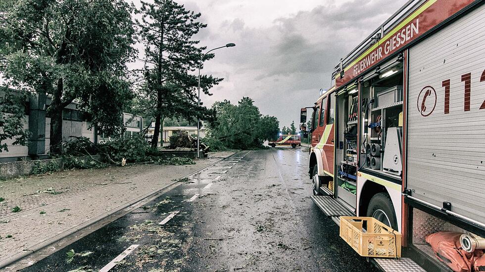 Impressionen aus Gießen nach dem Unwetter